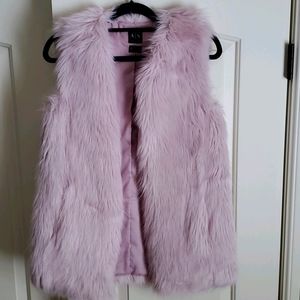 Armani Exchange Faux Fur Vest